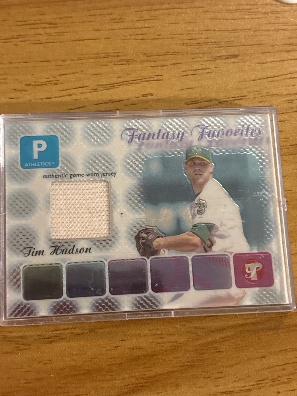 2004 Topps Pristine Tim Hudson Game Worn Jersey Card Oakland Athletics